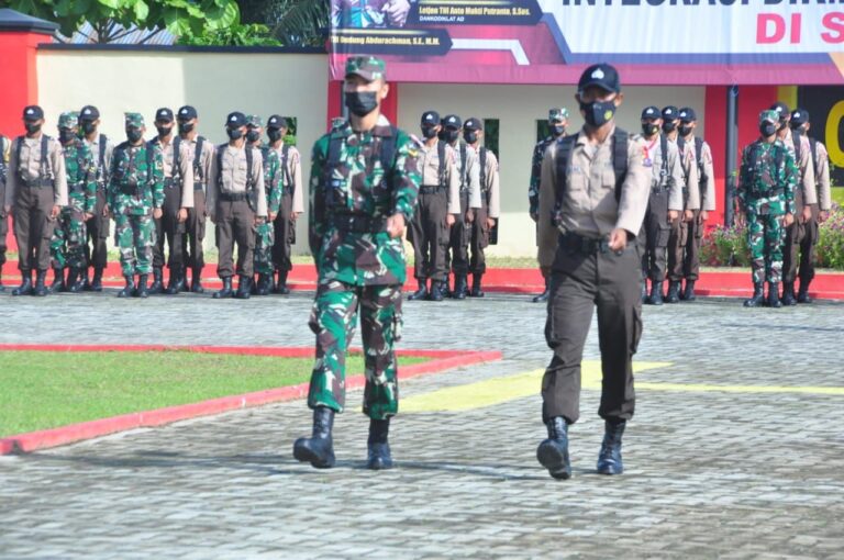 Pelatihan Integrasi Siswa TNI – Polri di SPN Hinai Polda Sumut, Ka SPN : Tingkatkan Soliditas