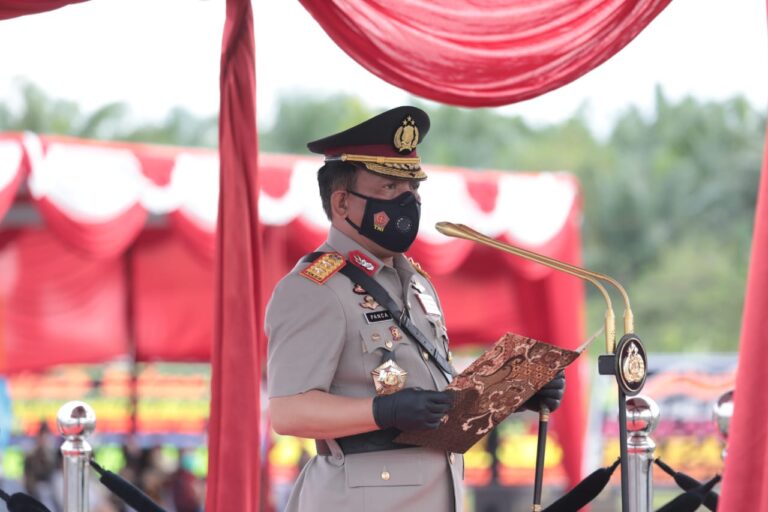 Kapolda Sumut Pimpin Upacara Penutupan Pendidikan Bintara Polri T.A 2021 di SPN Hinai