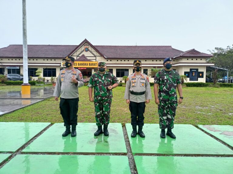 Polres Bangka Barat Dirikan Pos Pengamanan, Pelayanan, dan Pantau Operasi Lilin Menumbing 2021