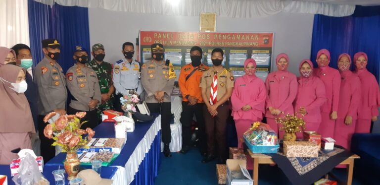 Cek Kesiapan Pengamanan Nataru, Kapolres Pangkalpinang Kunjungi Pospam dan Posyan