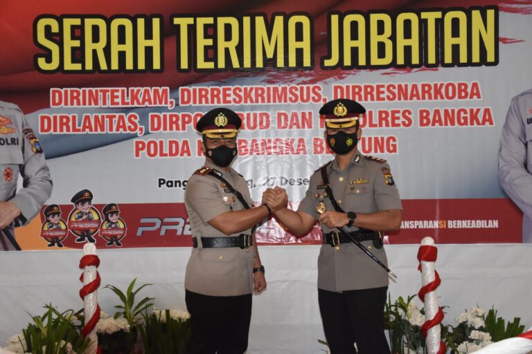 Serah Terima Jabatan Kapolres Bangka Dan PJU Polda Bangka Belitung