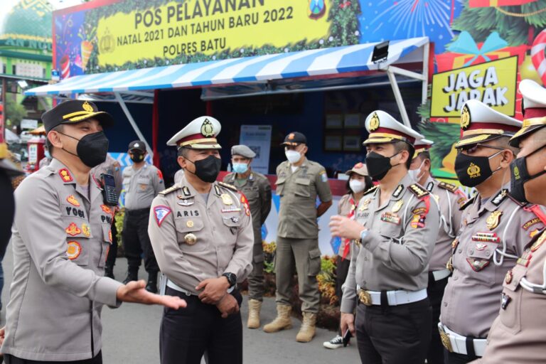 Kapolres Batu Dampingi Kunjungan Pamatwil Korlantas Polri di Kota Batu