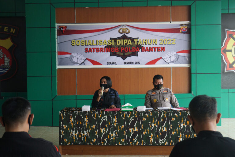 Satbrimob Polda Banten Gelar Sosialisasi DIPA T.A 2022