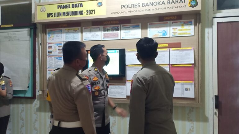 Operasi Lilin Menumbing 2021, Polres Bangka Barat Terima Kunjungan Tim Itwasda Polda Kep Babel