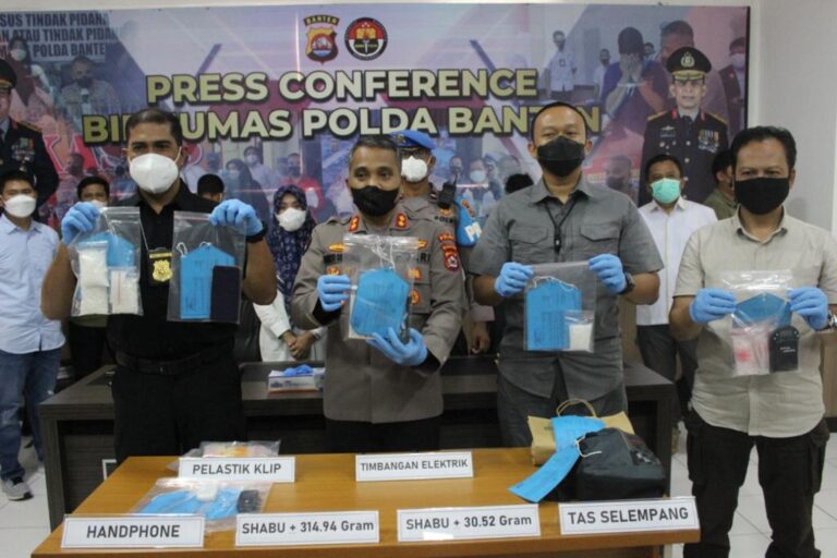 Polda Banten Sita 24 Kilo Shabu Selama Tahun 2021