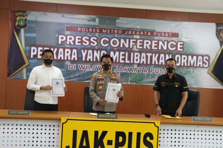 Ruko dan Lahan yang dikuasai Ormas disegel Polres Jakpus