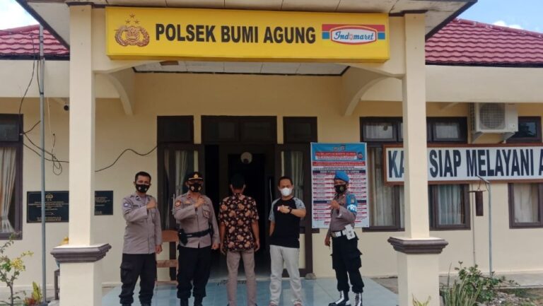 Polsek Bumi Agung Amankan Pelaku Anirat