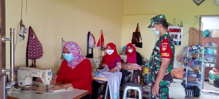 Peningkatan UMKM Diwilayah Binaan, Babinsa Wonosari Beri Motivasi Ke Pelaku Usaha