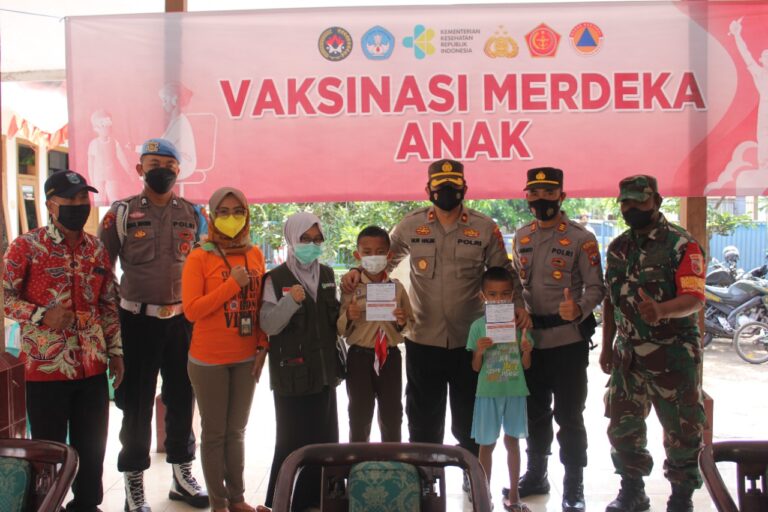 Polres Probolinggo Terus Galakkan Vaksinasi Anak