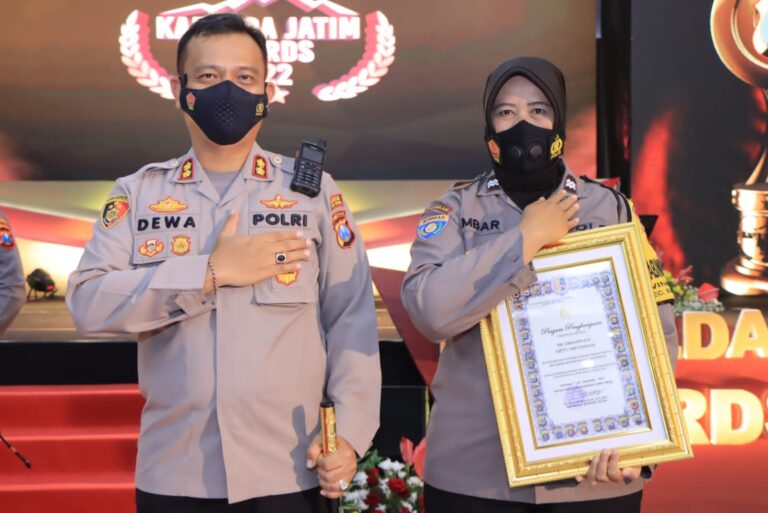 Polwan Polres Madiun Kota Dinobatkan Sebagai Bhabinkamtibmas Terbaik Tingkat Polda Jatim