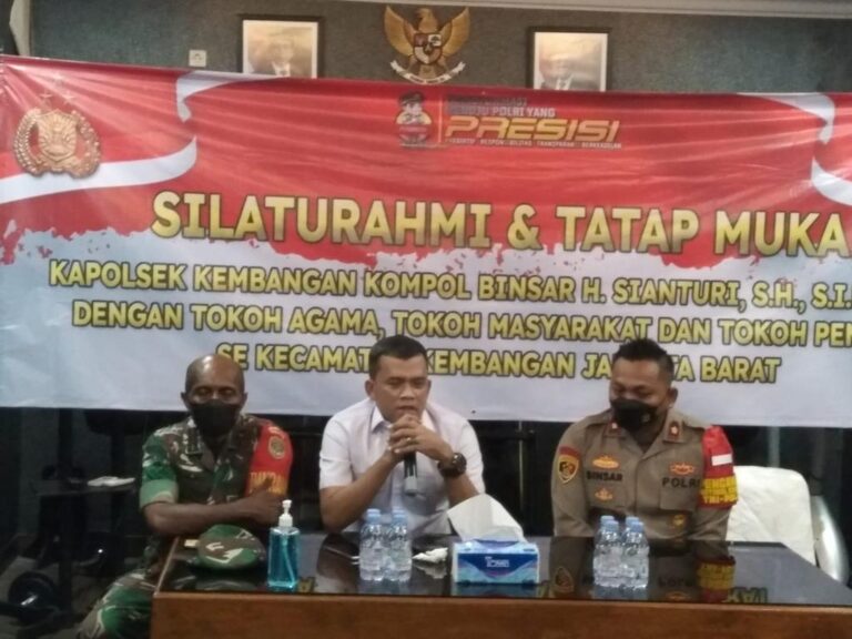 Silaturahmi dan Tatap Muka Kapolsek Kembangan Dengan Tokoh Agama, Masyarakat, dan Pemuda seKecamatan Kembangan