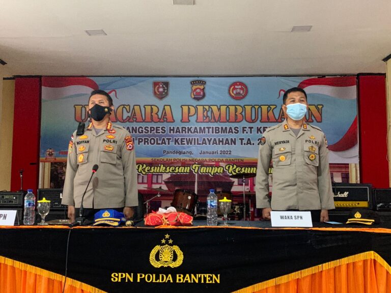 Ka SPN Polda Banten Buka Pendidikan dan Pelatihan Kejuruan