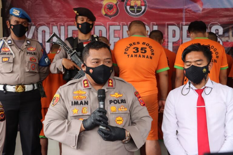 Dalam 2 Pekan Polres Bogor Ungkap 9 Kasus Peredaran Narkotika, 10 Orang Tersangka Berhasil di Amankan