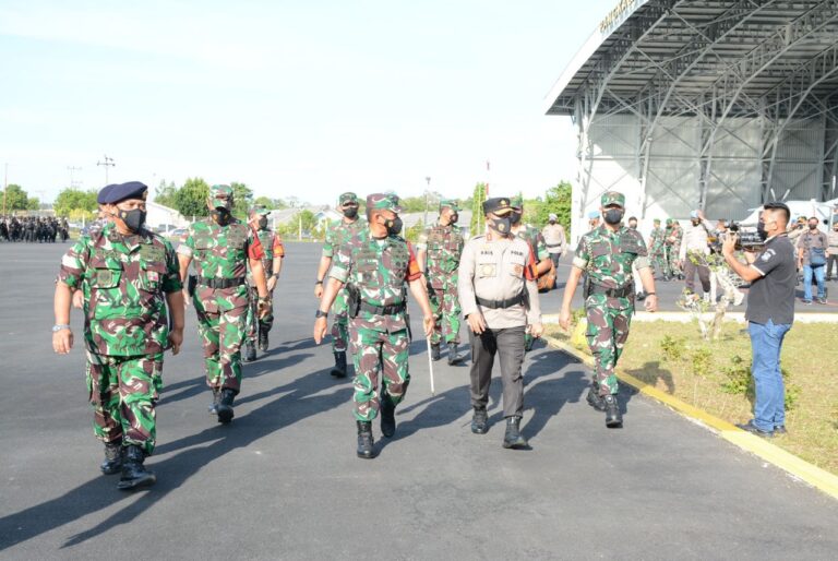 Kapolda kepri hadiri Apel gelar pasukan pengamanan VVIP Kunjungan presiden RI Di provinsi kepri