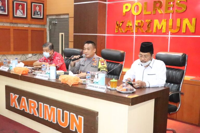 Jelang Imlek, Polisi Karimun Rapat Koordinasi Lintas Sektoral