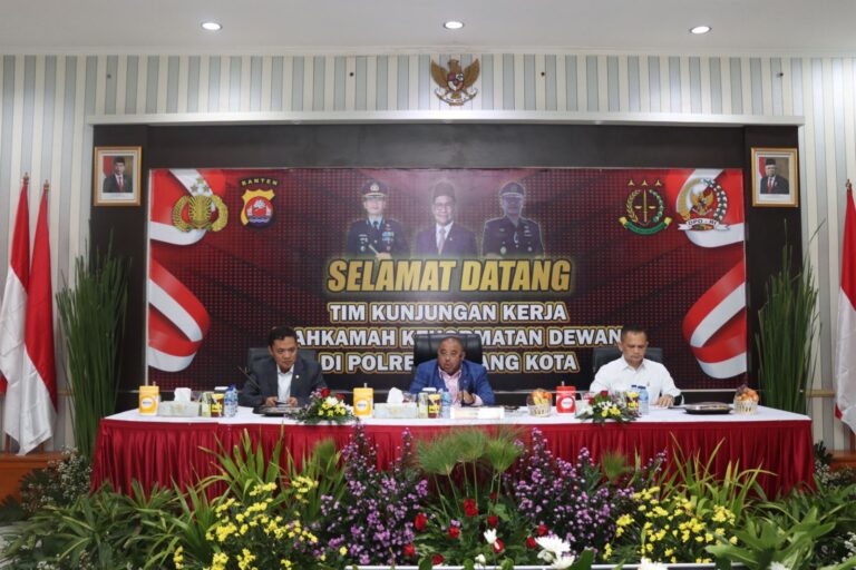 Polda Banten Sambut KunKer Mahkamah Kehormatan DPR RI