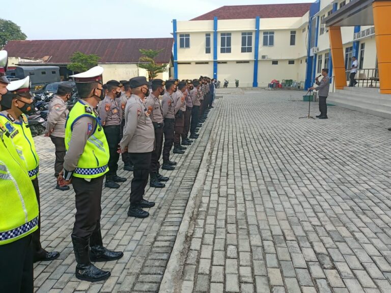 72 Personil Polres Pangkalpinang Amankan Aksi Damai Komunitas Driver Ojol