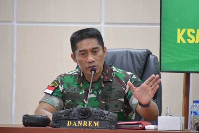 Danrem 033/WP Waspadai Peningkatan Kasus Covid-19