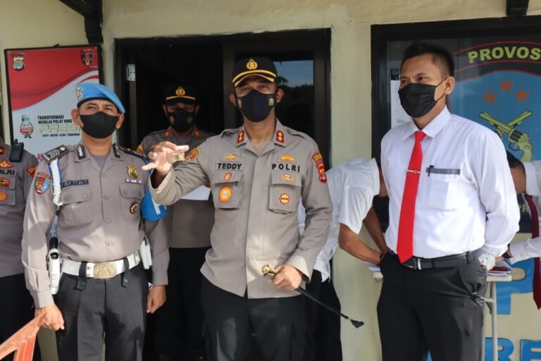 Apel Pagi Perdana Kapolres Sampaikan Visi Misi