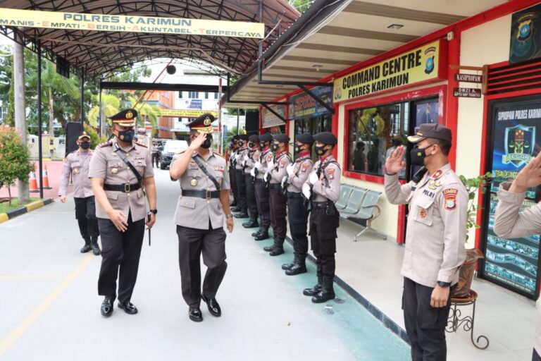 KUNJUNGAN KERJA WAKAPOLDA KEPRI DI POLRES KARIMUN