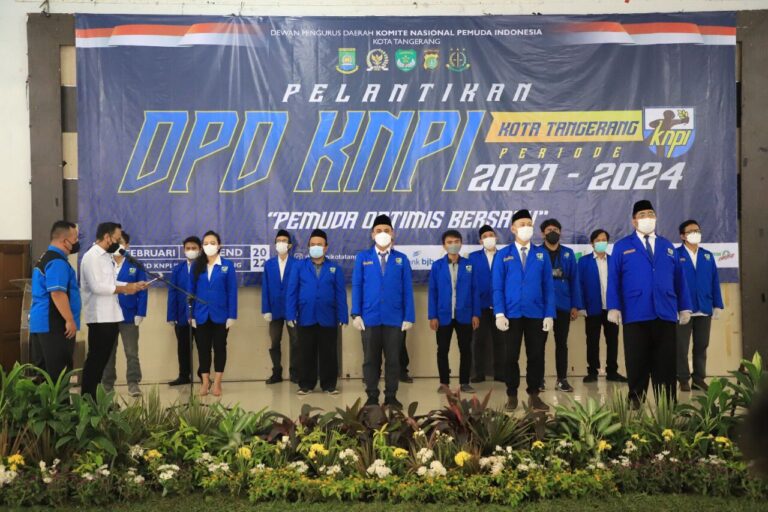 Pelantikan DPD KNPI Kota Tangerang periode 2021–2024