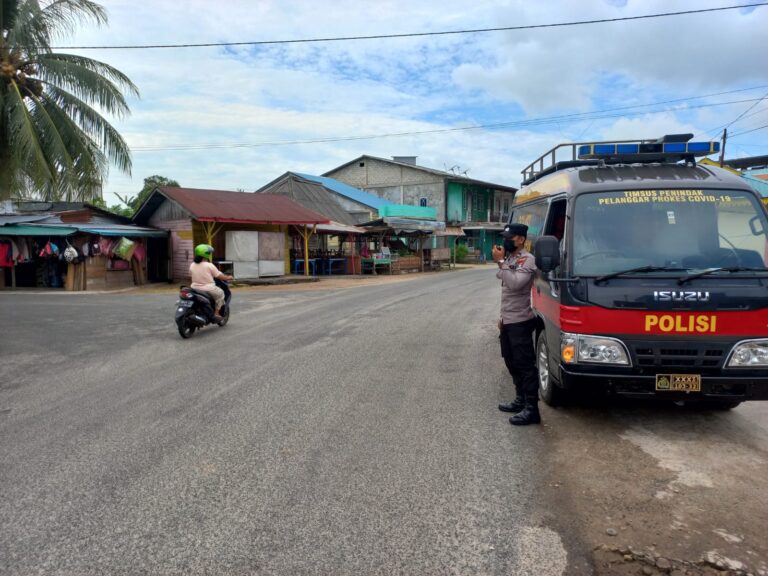 Satuan Binmas Polres Lingga Lakukan Imbauan Prokes Ke Masyarakat