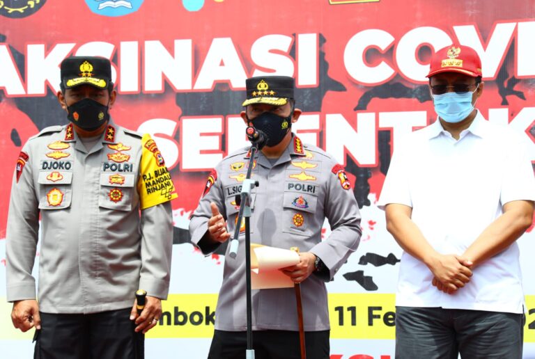 Sukseskan Event Internasional Kapolri Tinjau Vaksin di NTB