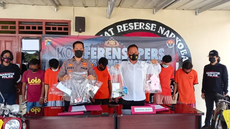 Konferensi Pers Operasi Antik Menumbing 2022 Bangka Barat