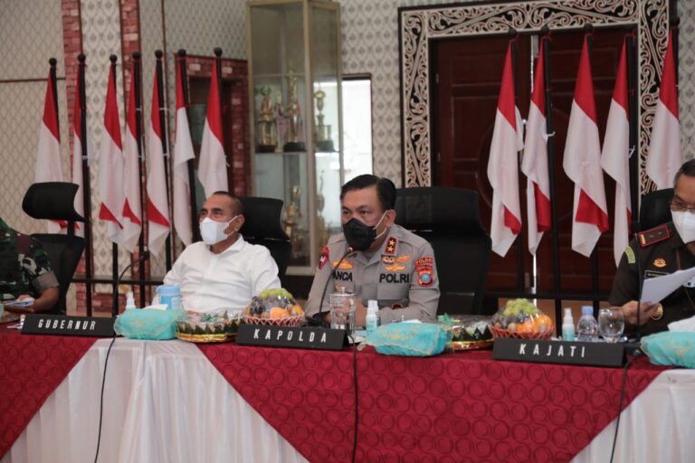 Covid-19 Naik, Kapolda Sumut Gelar Rapat Lintas Sektoral Bersama Forkopimda