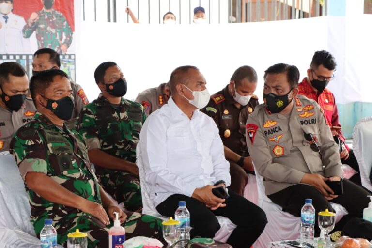 Kapolda Sumut Tinjau Vaksinasi Booster di Kab. Karo