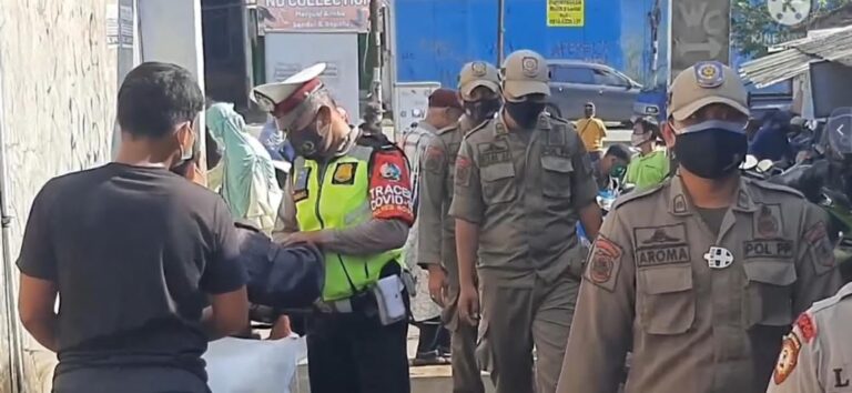 Dalam Rangka PPKM Level 3, Polsek Gunungsindur Laksanakan Operasi Yustisi