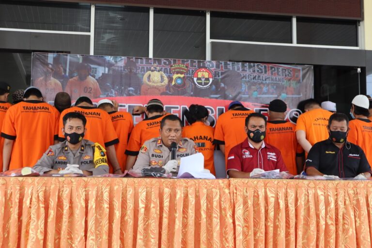 13 Pelaku Narkoba Diamankan Selama Ops Antik Menumbing