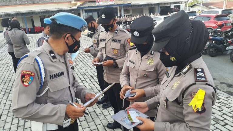 Ops Gaktiblin Polres Pangkalpinang : 16 Personil di Lakukan Penindakan Disiplin Ditempat