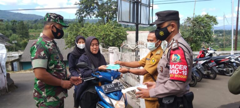 Polsek Ciampea Gelar Sosialisasi PPKM Level 3