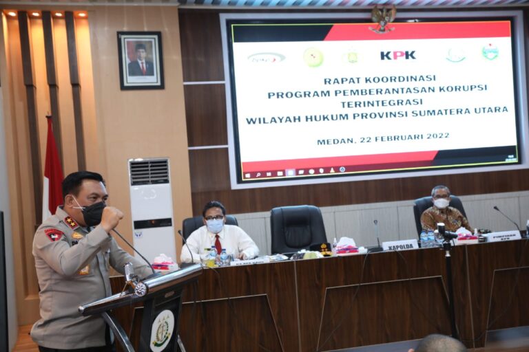 Kapolda Sumut Hadiri Rakor Pemberantasan Korupsi