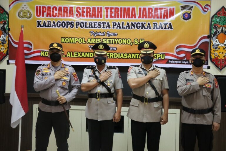Pimpin Serah Terima Jabatan Kabagops, Berikut Amanat Kapolresta Palangka Raya