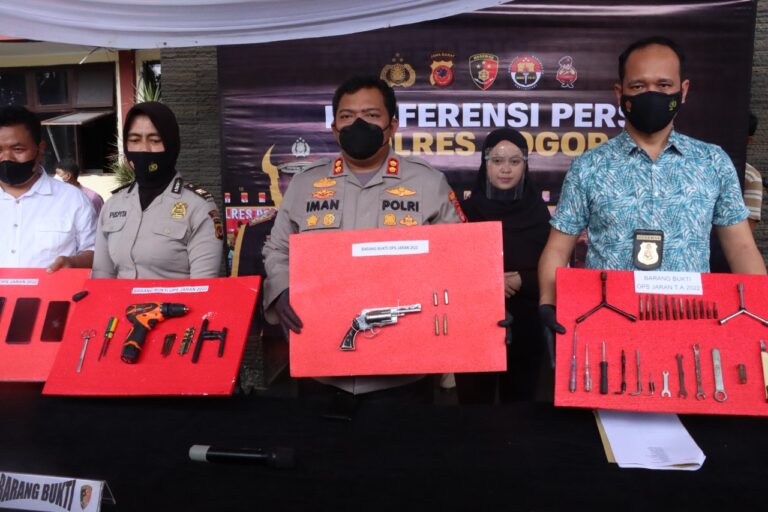 OPS JARAN 2022, POLRES BOGOR BERHASIL TANGKAP 68 TERSANGKA