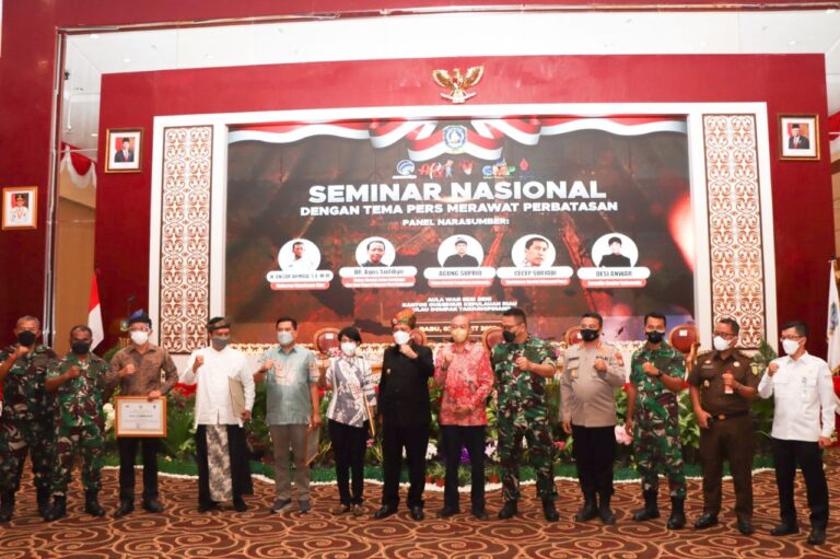 KABID HUMAS POLDA KEPRI HADIRI SEMINAR NASIONAL DENGAN TEMA “PERS MERAWAT PERBATASAN”