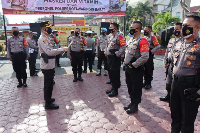 Kapolres Kobar Laksanakan Technical Inspection Kepada Personel