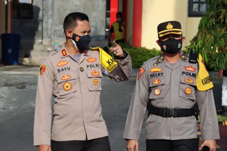 Kapolres Kobar Imbau Kabagops Jangan Bosan Anev Kegiatan Vaksinasi