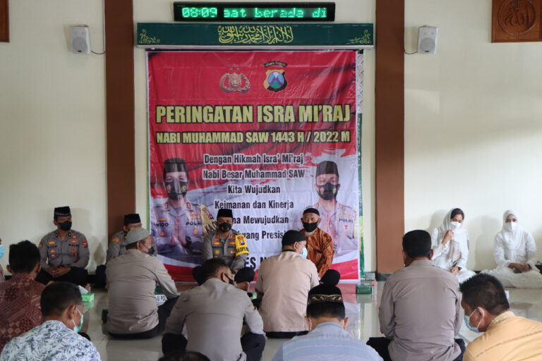 Kapolres Ngawi Hadiri Peringatan Isra Mi’raj Nabi Muhammad SAW