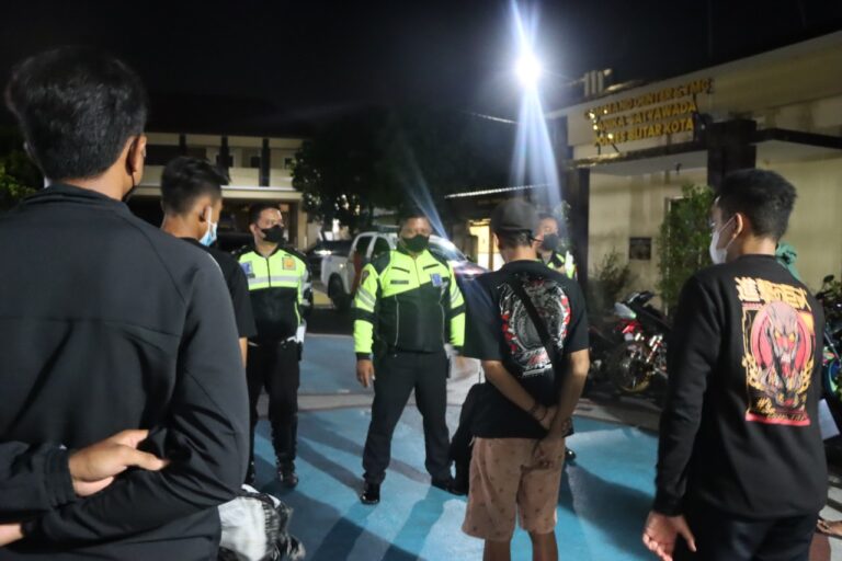 Polres Blitar Kota Amankan 13 Motor Balap Liar