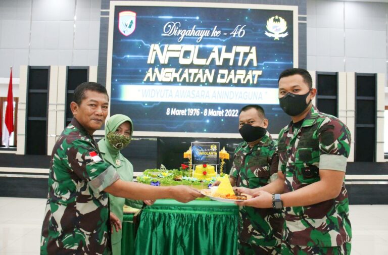 Peringati HUT ke-46 Infolahta TNI AD, Keluarga Besar Infolahtadam XII/Tpr Gelar Syukuran