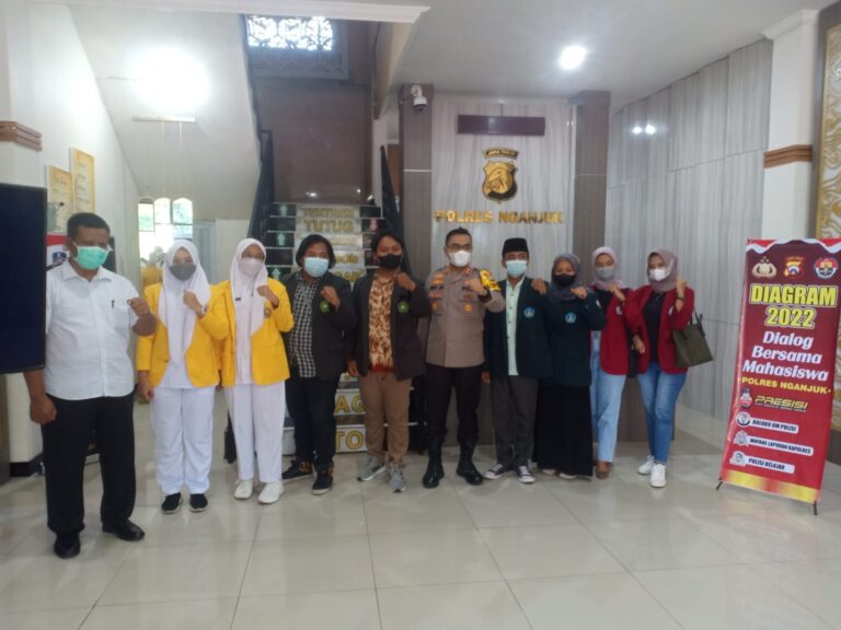 Gelar Dialog Bersama Mahasiswa, Kapolres Nganjuk Ajak Semua Pihak Membangun Nganjuk Lebih Baik