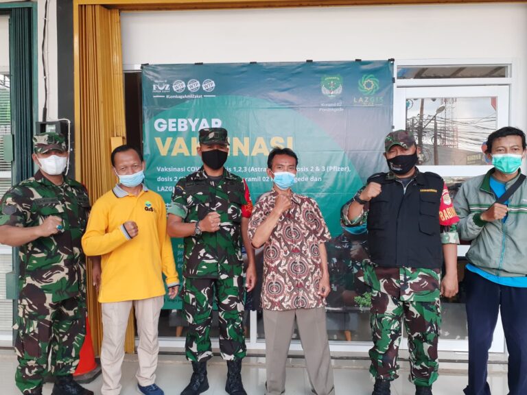 Lazgis Bekerjasama Dengan Koramil Pondok Gede Gelar Vaksinasi Masal