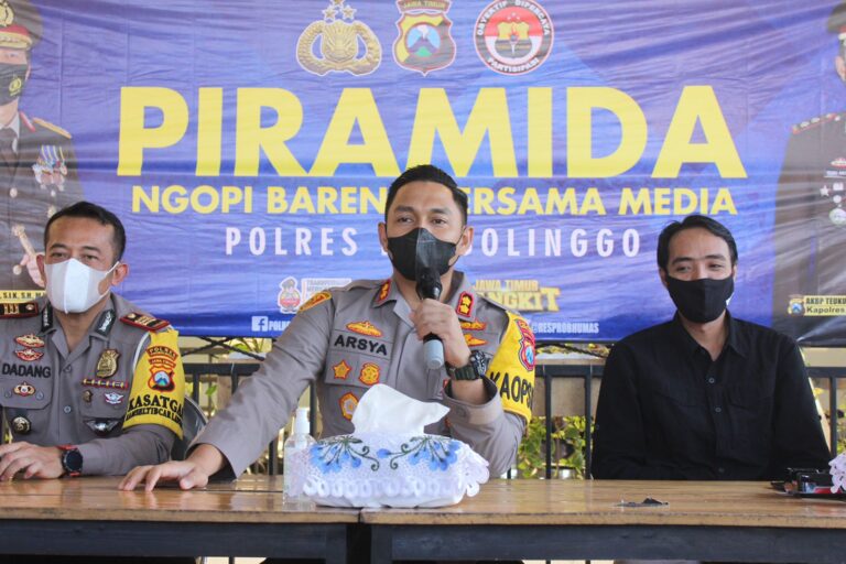Kapolres Probolinggo Gelar Piramida Jalin Silaturahmi dan Apresiasi Peran Media Jaga Kondusifitas