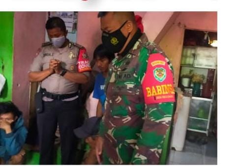 Polsek Dramaga Olah TKP Penemuan korban sambaran petir