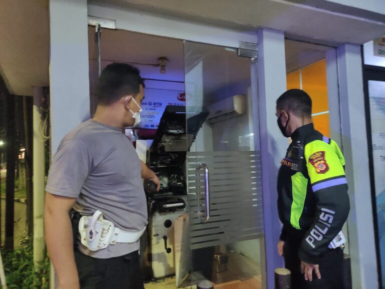 Satuan Lalu Lintas Polres Bogor Berhasil Menggagalkan Pencurian Mesin ATM di Nanggewer
