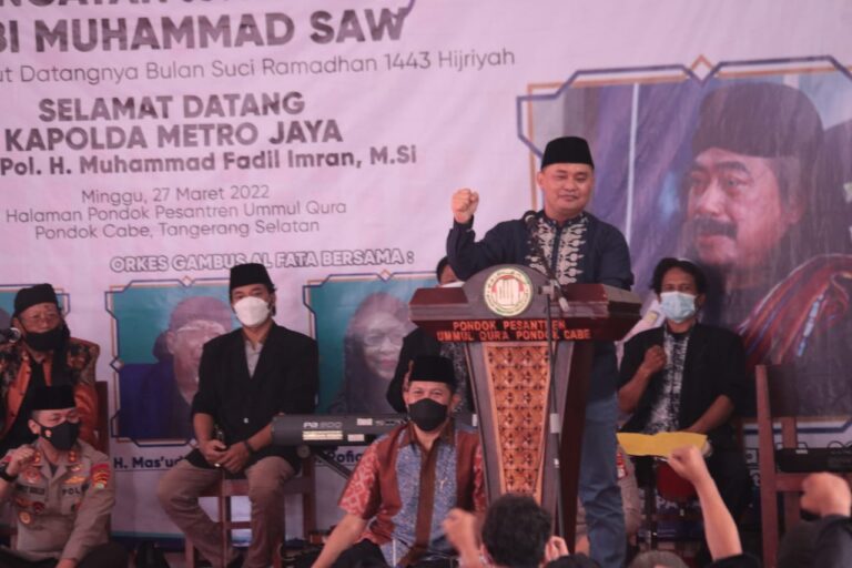 Peringatan Isra Mi’raj Nabi Muhammad SAW serta menyambut datangnya bulan suci Ramadhan 1443 di Ponpes Ummul Qura, Jl. Pondok Cabe Raya Gg. Pesantren
