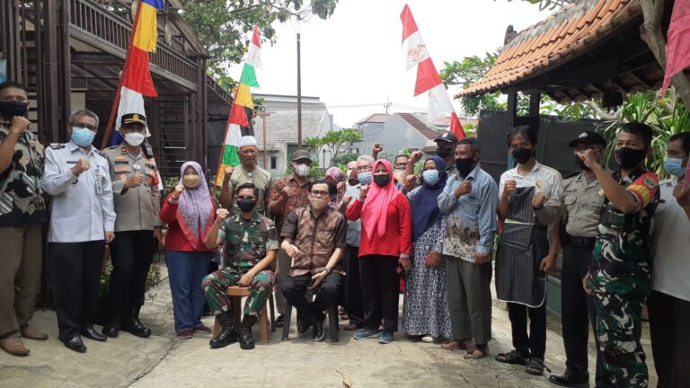 Dandim 0508/Depok Kunjungi Kampung Pancasila Wilayah Kelurahan Meruyung